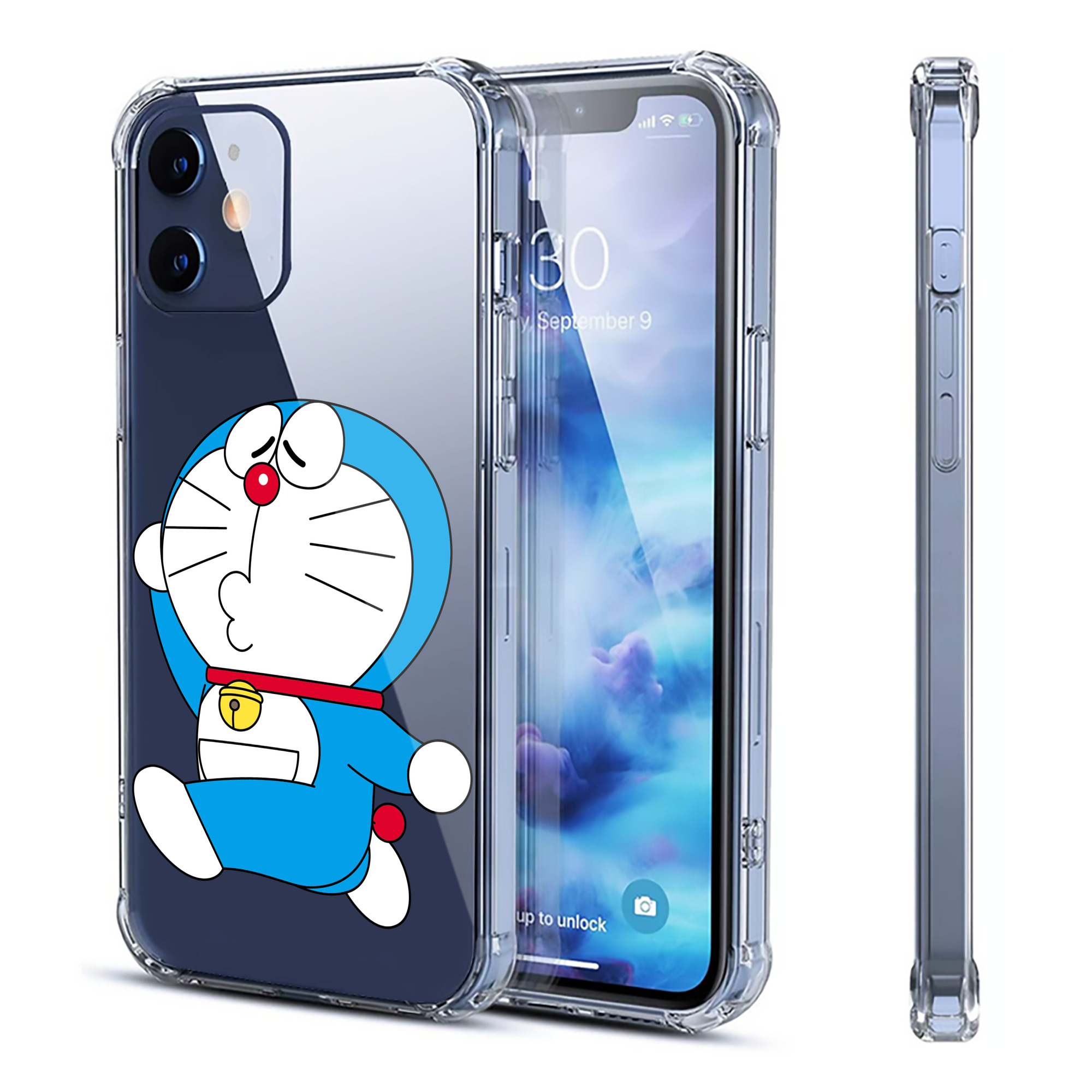 （画像用） ドラえもん Doraemon 【iPhone 12シリーズ対応】透明スマホケース（クリアソフトケース）